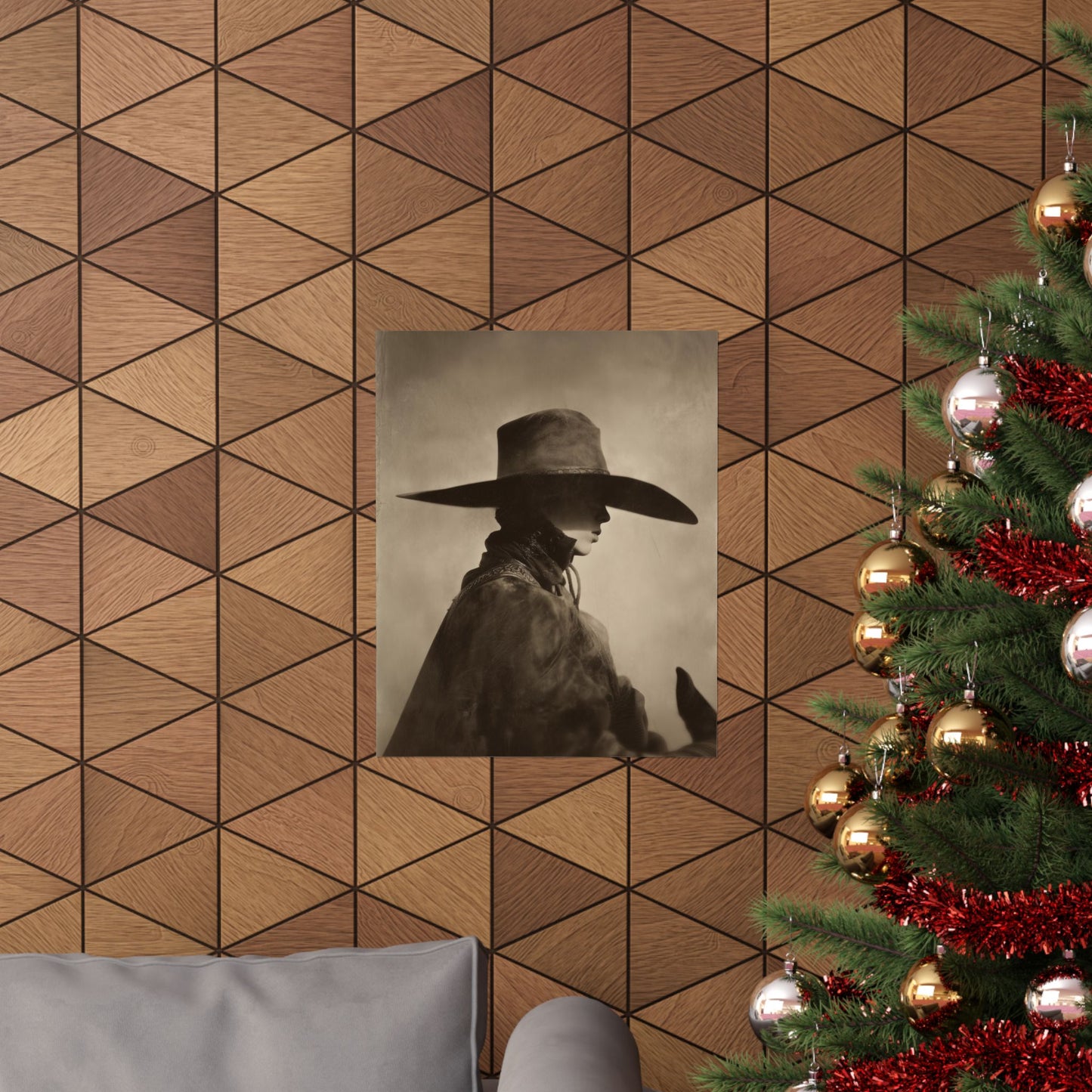 LEAN cowboy wall art shown in a styled interior — gallery view 26
