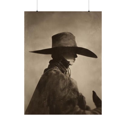 Close-up detail of LEAN cowboy wall art — gallery view 10