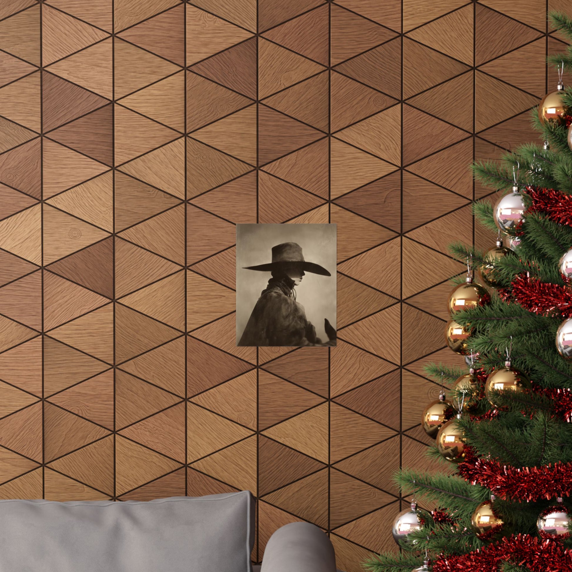 LEAN cowboy wall art shown in a styled interior — gallery view 14