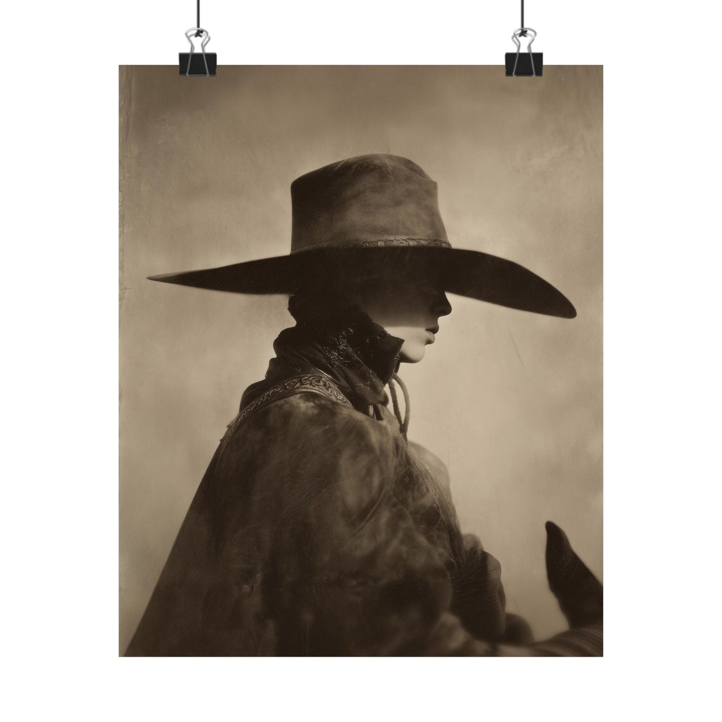 LEAN cowboy wall art by Feather & Bone