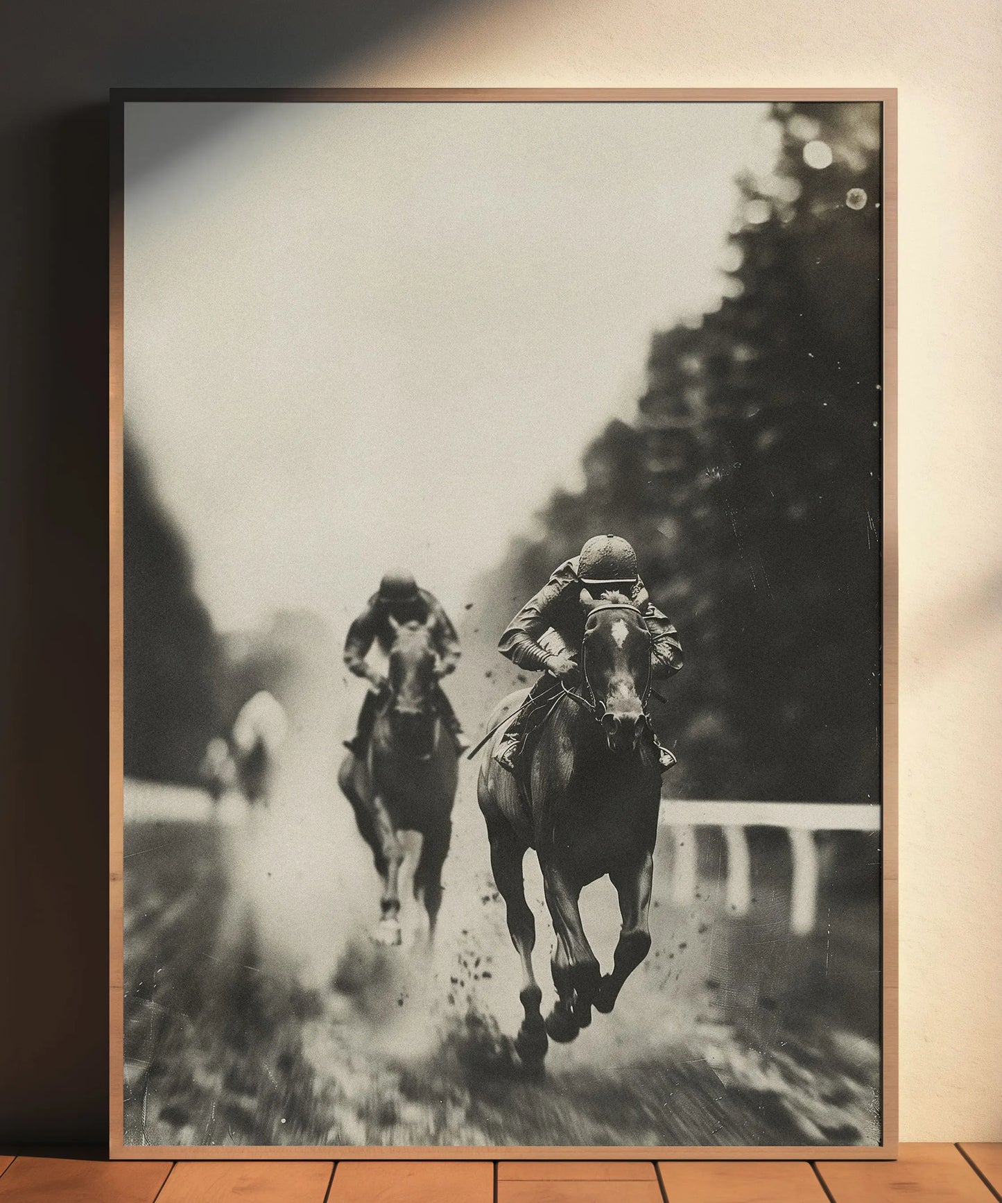 “FINISH” equestrian wall art print by Feather & Bone