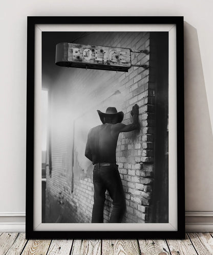 POLICE BOOKING Cowboy Print