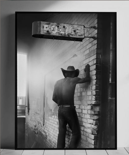 POLICE BOOKING Cowboy Print