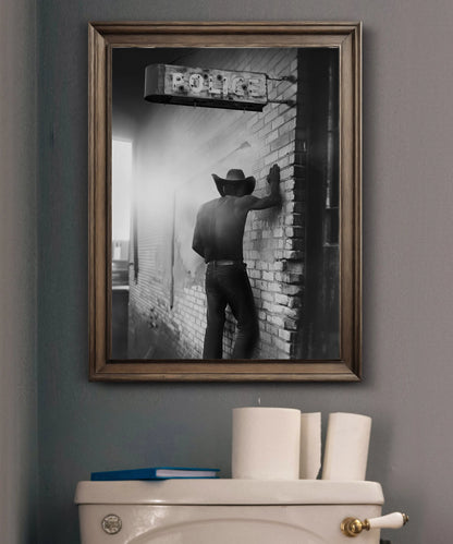 POLICE BOOKING Cowboy Print