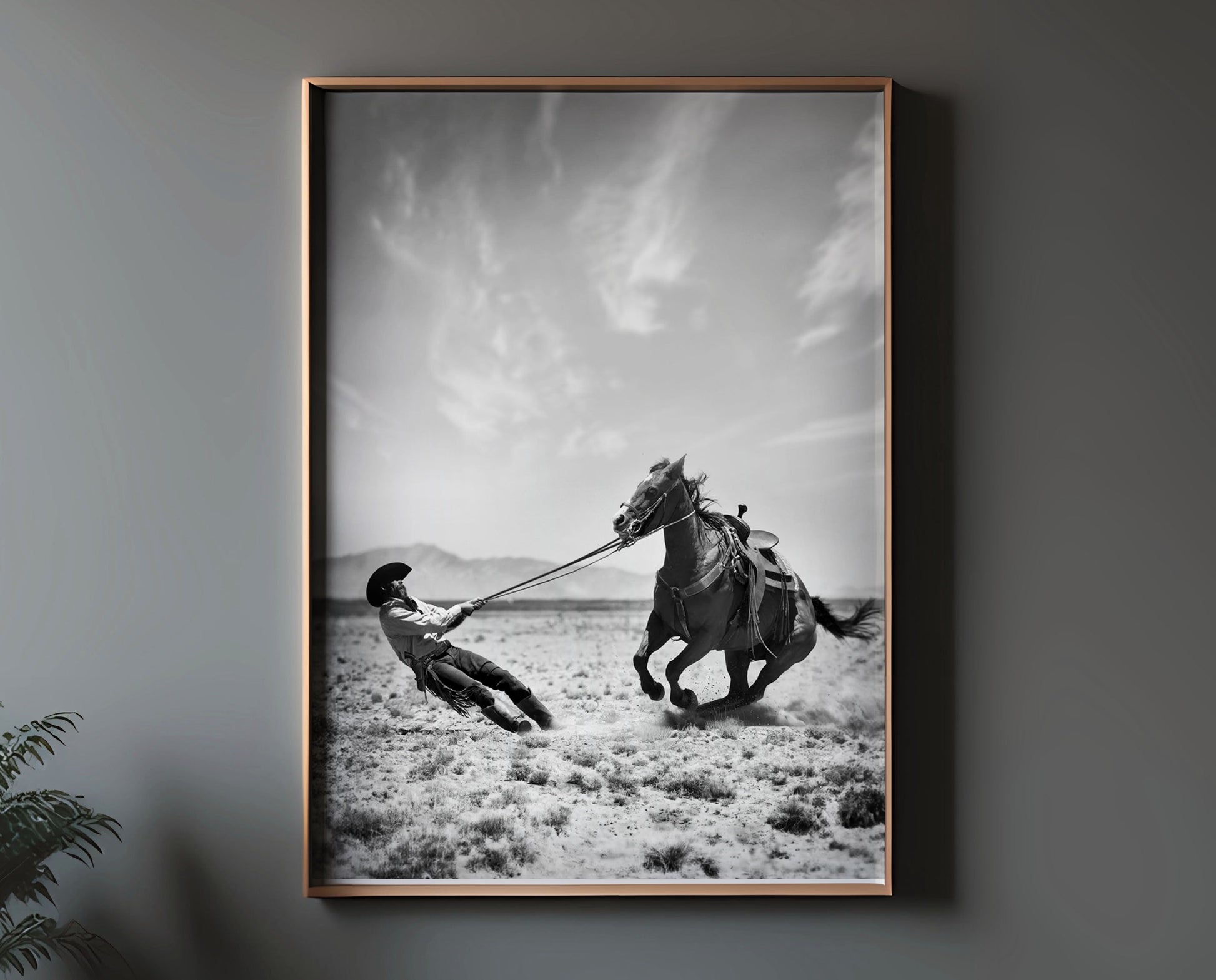 EASY NOW horse wall art by Feather & Bone