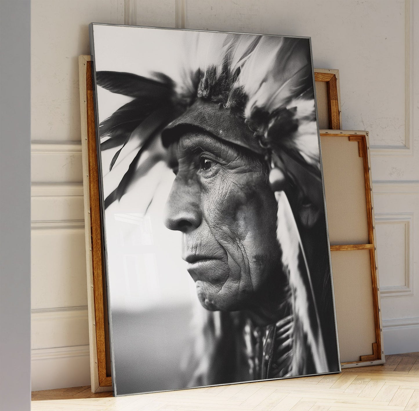 IN THE EYES western wall art display mockup