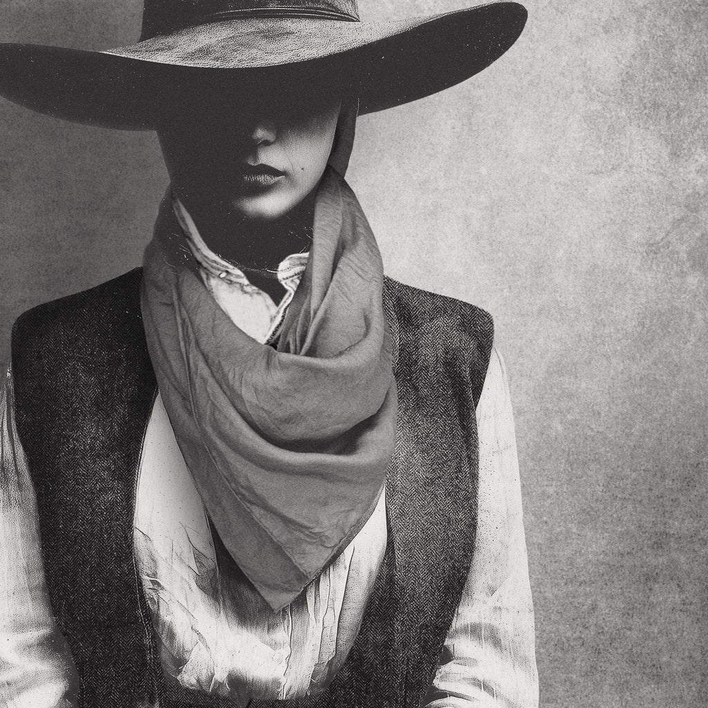 JEZ cowgirl wall art display mockup