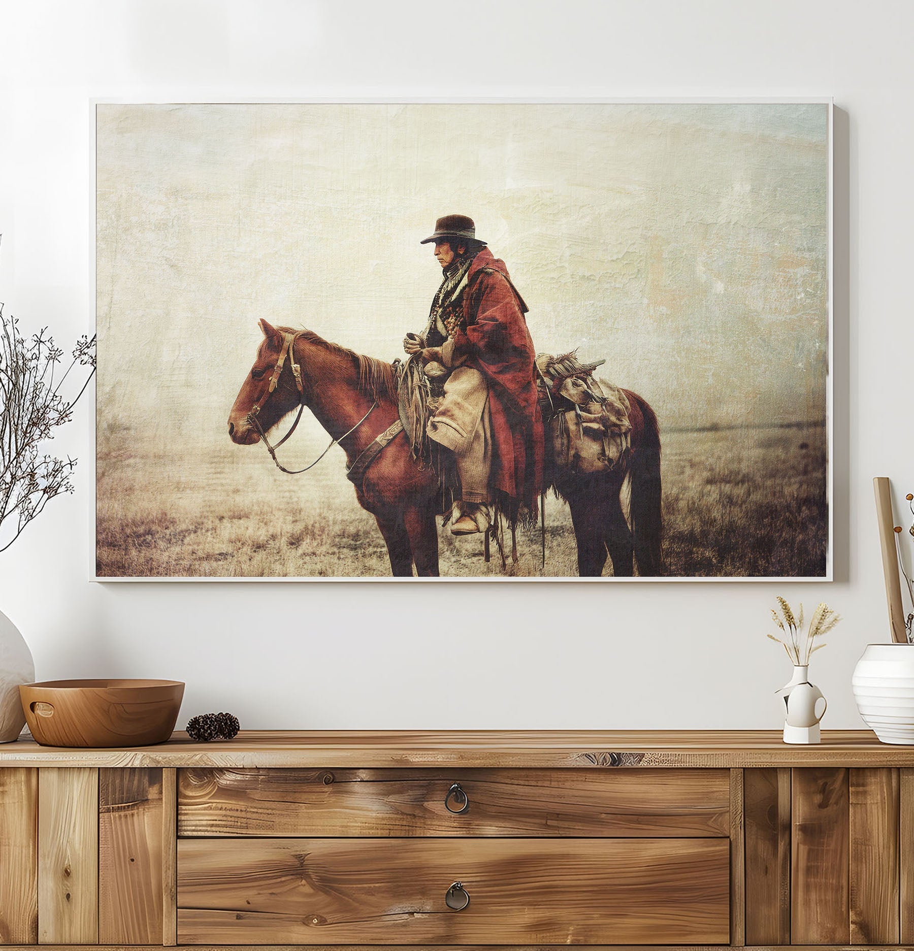 THE PAINTED TRAVELER horse wall art by Feather & Bone