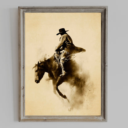 WILDRIDE1 cowboy wall art by Feather & Bone — gallery view 7