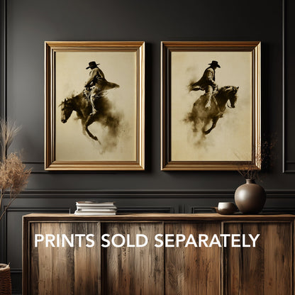 Framed view of WILDRIDE2 horse wall art