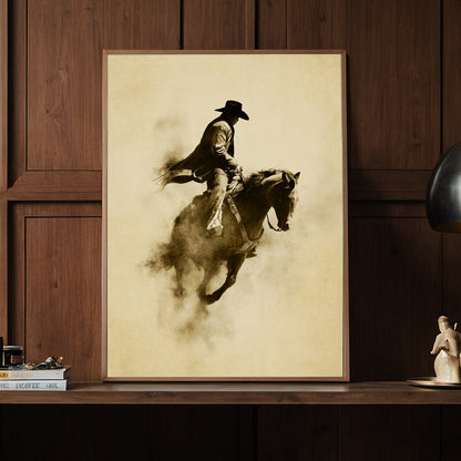 Room view featuring WILDRIDE2 horse wall art